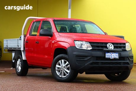 Red 2020 Volkswagen Amarok Dual Cab Utility Tdi420 Core 4Motion (4X4)
