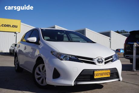 White 2013 Toyota Corolla Hatchback Ascent
