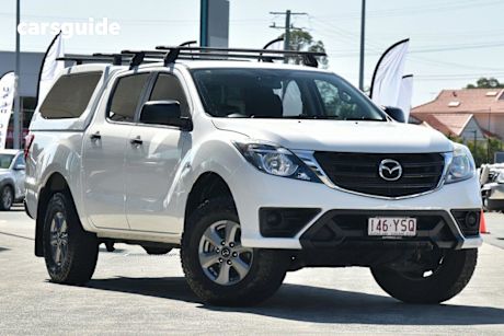 White 2018 Mazda BT-50 Dual Cab Utility Xt (4X2) (5Yr)