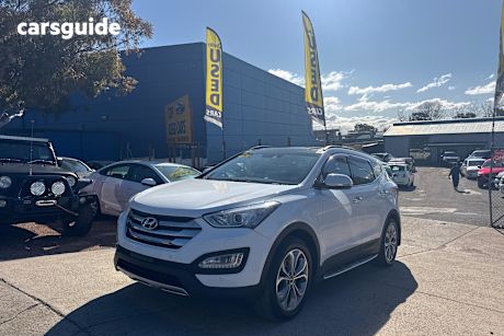 White 2015 Hyundai Santa FE Wagon Highlander Crdi (4X4)
