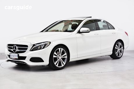 White 2016 Mercedes-Benz C200 Sedan
