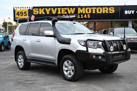 Silver 2018 Toyota Landcruiser Prado SUV GXL 4X4
