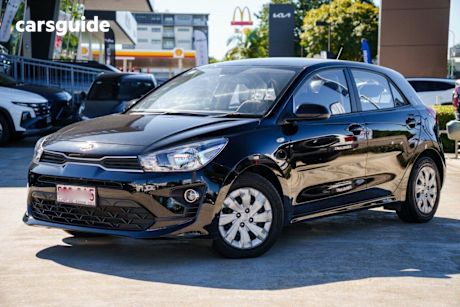 Black 2021 Kia RIO Hatchback S