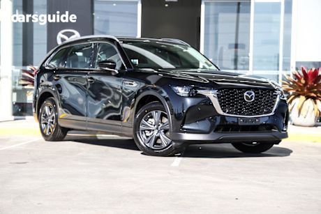 Black 2025 Mazda CX-80 Wagon G40E Touring