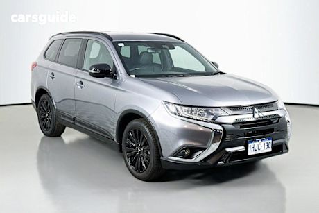Grey 2021 Mitsubishi Outlander Wagon Black Edition 7 Seat (2Wd)