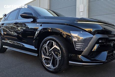 Black 2024 Hyundai Kona Wagon Hybrid N Line