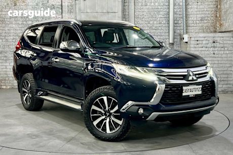 Blue 2018 Mitsubishi Pajero Sport Wagon Gls (4X4) 7 Seat