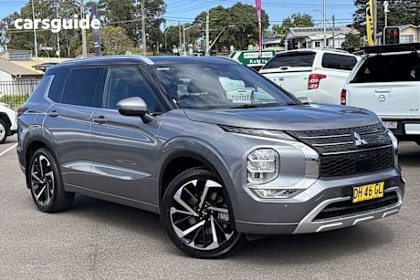 Grey 2023 Mitsubishi Outlander Wagon Exceed Tourer 7 Seat (Awd)