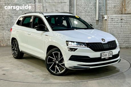 White 2020 Skoda Karoq Wagon 140Tsi Sportline (4X4)