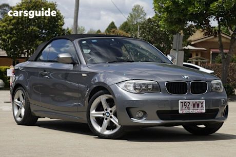 Grey 2011 BMW 120I Convertible