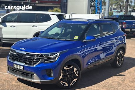 Blue 2024 Kia Seltos Wagon Gt-Line (Awd) (Sunroof)