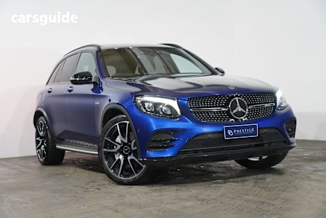 Blue 2018 Mercedes-Benz GLC43 Wagon