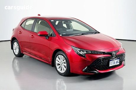 Red 2023 Toyota Corolla Hatch ASCENT SPORT F