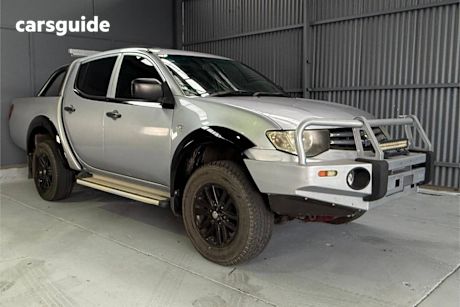Silver 2013 Mitsubishi Triton Double Cab Utility Glx (4X4)