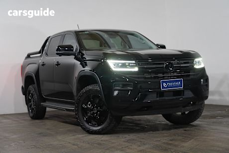 Black 2024 Volkswagen Amarok Dual Cab Utility Style Tdi600 4Motion