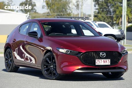 Red 2025 Mazda 3 Hatchback G25 Evolve Sp Vision