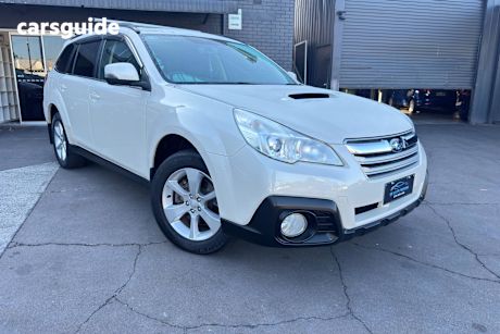 White 2013 Subaru Outback Wagon 2.0D Premium