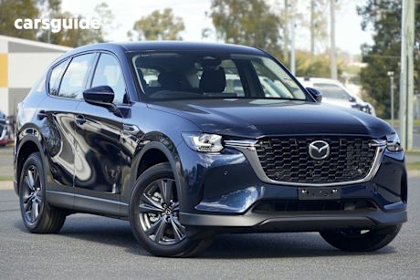 Blue 2025 Mazda CX-60 Wagon G40E Pure Hybrid
