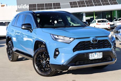 Blue 2024 Toyota RAV4 SUV XSE F