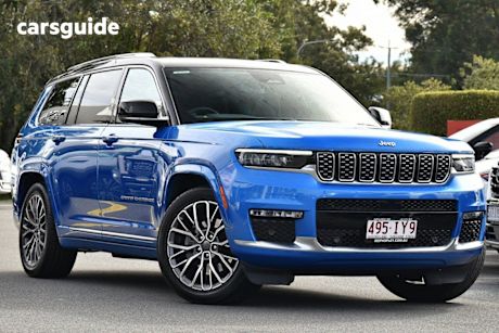 Blue 2022 Jeep Grand Cherokee L Wagon Summit Reserve 7 Seat (4X4)