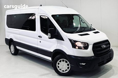 White 2021 Ford Transit Bus 410L (Rwd) Srw