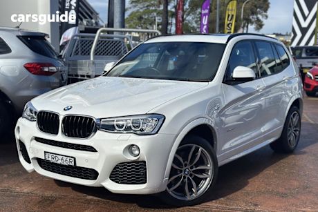 White 2015 BMW X3 Wagon Xdrive 20D