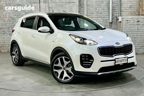White 2015 Kia Sportage Wagon Platinum (Awd)