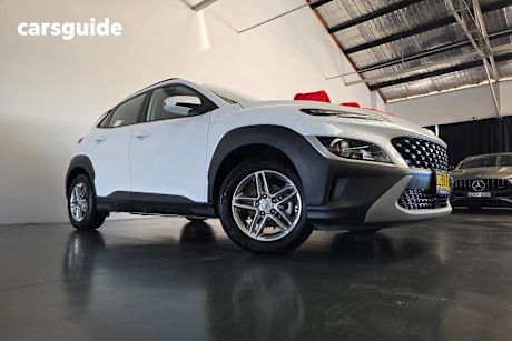 White 2021 Hyundai Kona SUV F