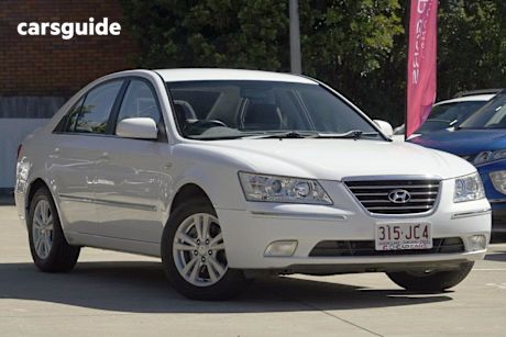White 2008 Hyundai Sonata Sedan Slx