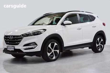 White 2016 Hyundai Tucson Wagon Highlander (Awd)