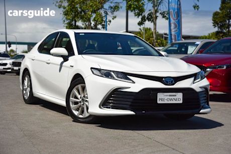 White 2022 Toyota Camry Sedan Ascent Hybrid