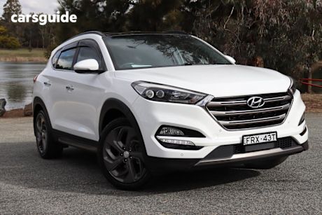 White 2015 Hyundai Tucson Wagon Highlander (Awd)