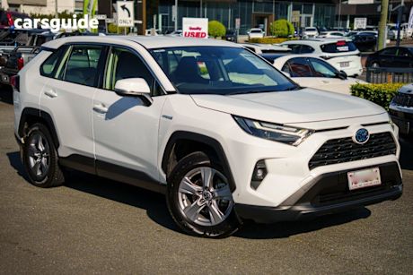 White 2022 Toyota RAV4 Wagon Gx (2Wd) Hybrid