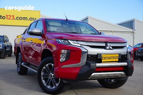Red 2019 Mitsubishi Triton Double Cab Pick Up Gls (4X4) Premium