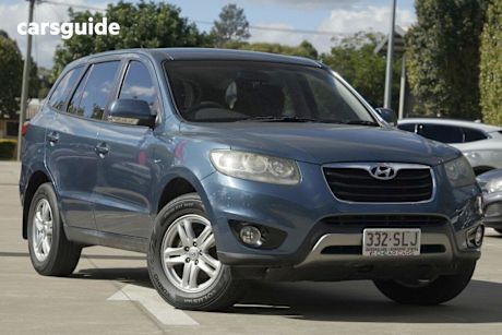 Blue 2011 Hyundai Santa FE Wagon Slx Crdi (4X4)