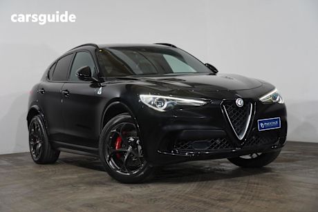 Black 2019 Alfa Romeo Stelvio Wagon Quadrifoglio