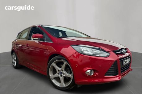 Red 2014 Ford Focus Hatch TITANIUM F