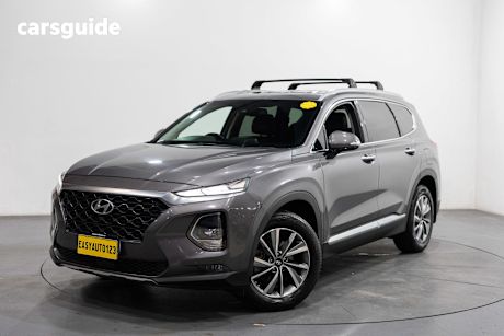 Grey 2018 Hyundai Santa FE Wagon Elite Crdi Satin (Awd)