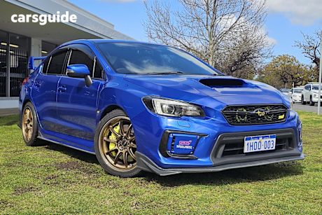 Blue 2020 Subaru WRX Sedan STI PREMIUM 4WD