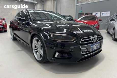 Black 2017 Audi A5 Coupe 2.0 Tdi Quattro S Tronic Sport