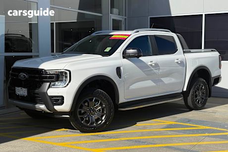 White 2024 Ford Ranger Ute Tray WILDTRAK 4X4
