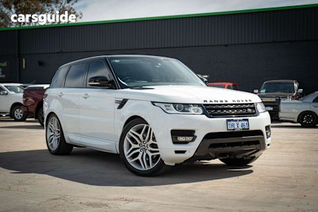 White 2015 Land Rover Range Rover Sport SUV TDV6 SE 4X4