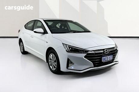 White 2020 Hyundai Elantra Sedan Go