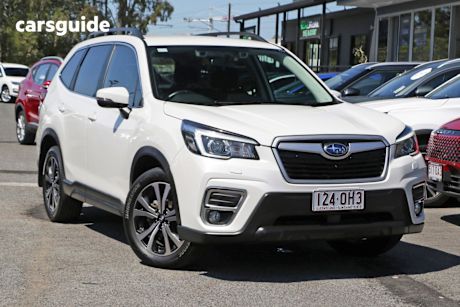 White 2019 Subaru Forester SUV 2.5I PREMIUM 4WD