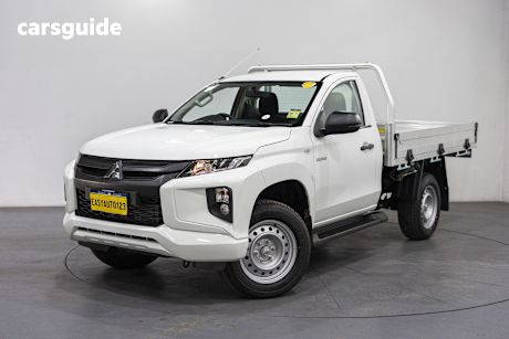 White 2024 Mitsubishi Triton Cab Chassis Glx (4X4)