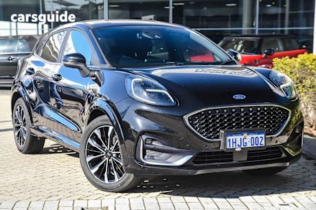 Black 2021 Ford Puma SUV ST-LINE V F