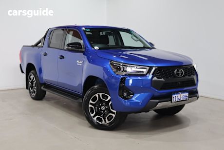 Blue 2024 Toyota Hilux Double Cab Chassis Sr5 48V (4X4)