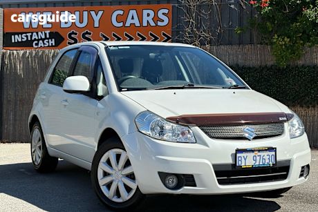 White 2009 Suzuki SX4 Hatch GYA S HATCHBACK 5DR AUTO 4SP 2.0I