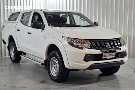 White 2016 Mitsubishi Triton Dual Cab Utility Glx (4X4)