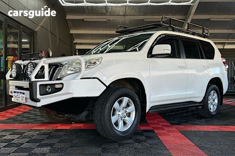 White 2014 Toyota Landcruiser Prado SUV GXL 4X4